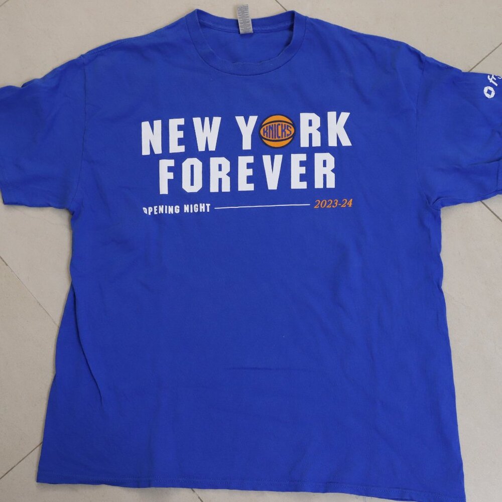 New York Knicks T-shirt Size Xl NY FOREVER Opening Night 2023-24